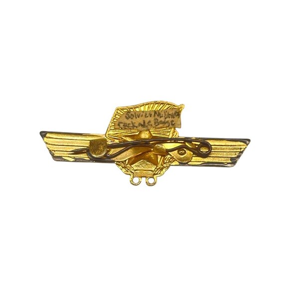 Vintage Soviet Military Pilot Wing Badge With Star & Laurel Design - Picture 3 of 7